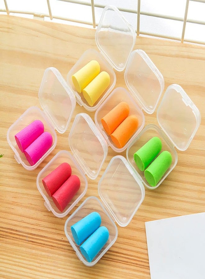 ccHuDE 24 Sets Soft Foam Earplugs Noise Cancelling Ear Plugs Sound Blocking Earplugs Hearing Protection Ear Plugs with Case - Image 2